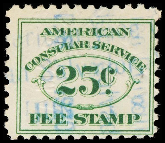 Lot 3933 - CONSULAR SERVICE FEE united states stamps - Michael E. Aldrich, Inc. Michael Aldrich Auctions Sale - 111 Lot 3933 - CONSULAR SERVICE FEE united states stamps - Michael E. Aldrich, Inc. Michael Aldrich Auctions Sale - 111