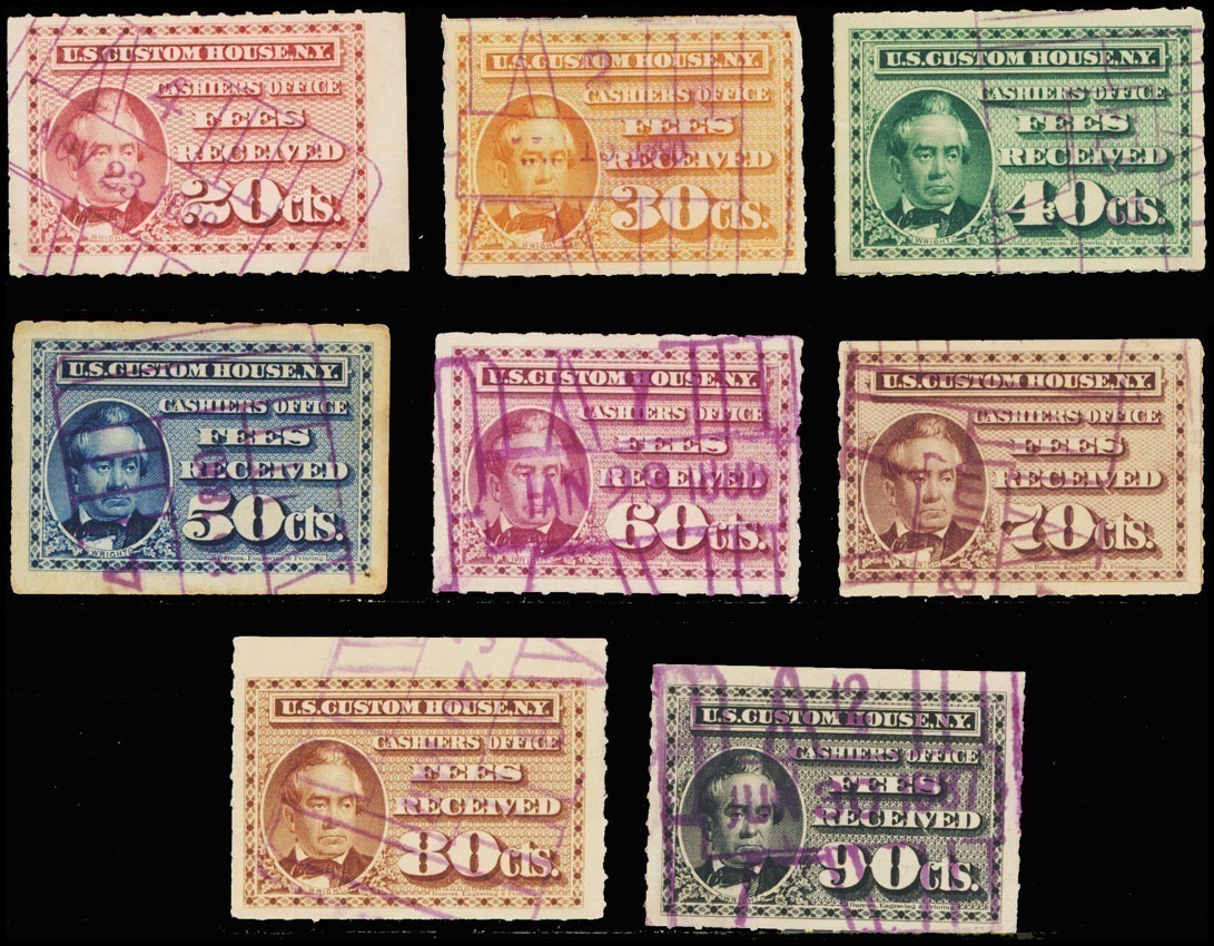 Lot 4014 - CUSTOMS FEE united states stamps - Michael E. Aldrich, Inc. Michael Aldrich Auctions Sale - 111 Lot 4014 - CUSTOMS FEE united states stamps - Michael E. Aldrich, Inc. Michael Aldrich Auctions Sale - 111