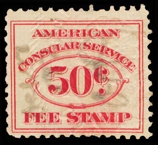 Lot 3925 - CONSULAR SERVICE FEE united states stamps - Michael E. Aldrich, Inc. Michael Aldrich Auctions Sale - 111 Lot 3925 - CONSULAR SERVICE FEE united states stamps - Michael E. Aldrich, Inc. Michael Aldrich Auctions Sale - 111